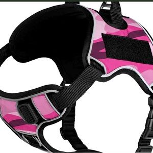 Pink Camo Dog Harness